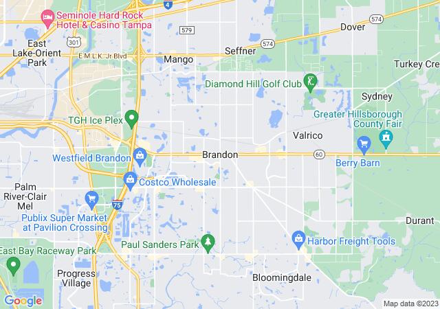 Google Map image for Brandon, Florida