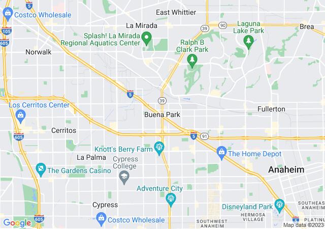 Google Map image for Buena Park, California