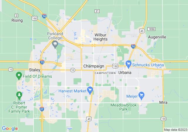 Google Map image for Champaign, Illinois