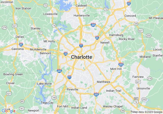 Google Map image for Charlotte, North Carolina