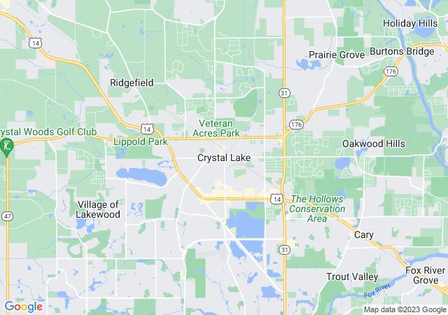Google Map image for Crystal Lake, Illinois
