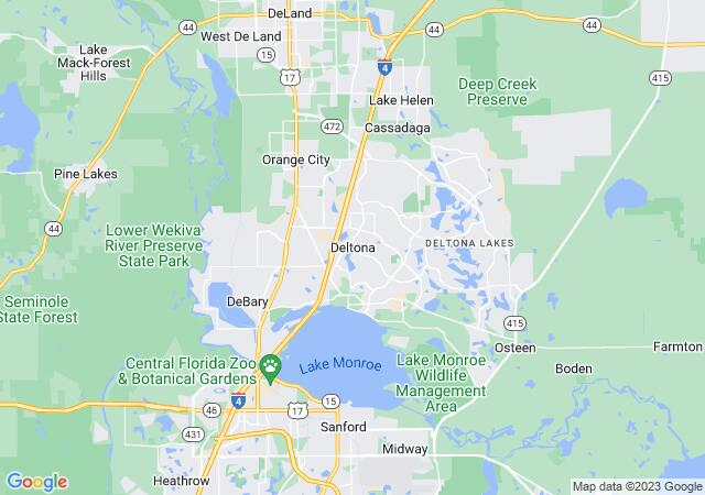Google Map image for Deltona, Florida