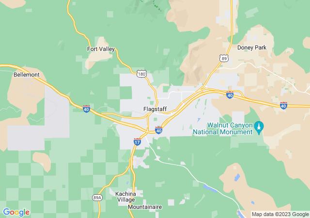 Google Map image for Flagstaff, Arizona