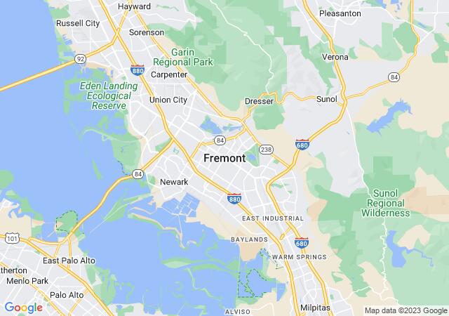 Google Map image for Fremont, California