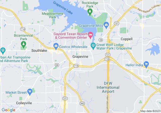 Google Map image for Grapevine, Texas