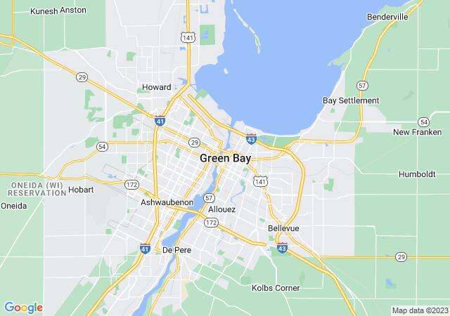 Google Map image for Green Bay, Wisconsin