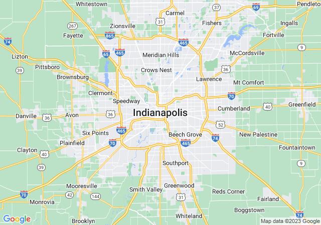 Google Map image for Indianapolis, Indiana