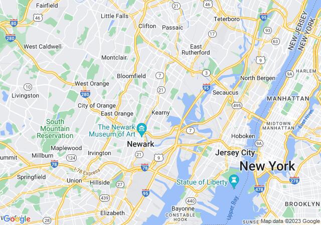 Google Map image for Kearny, New Jersey