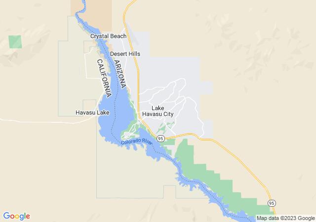 Google Map image for Lake Havasu City, Arizona