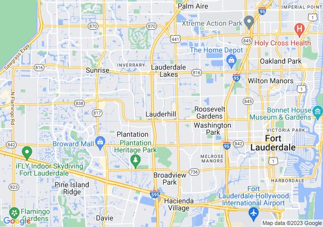Google Map image for Lauderhill, Florida