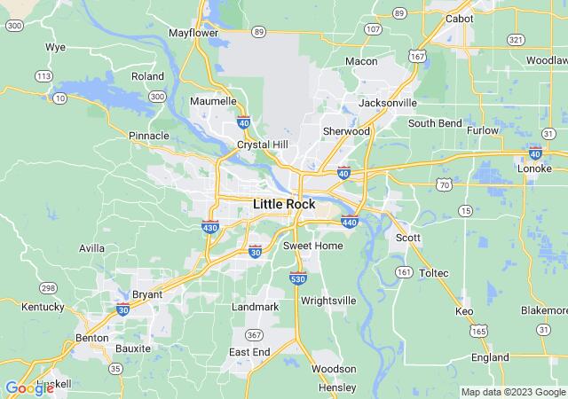 Google Map image for Little Rock, Arkansas