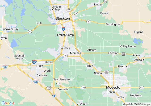 Google Map image for Manteca, California