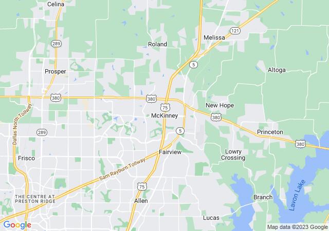 Google Map image for McKinney, Texas
