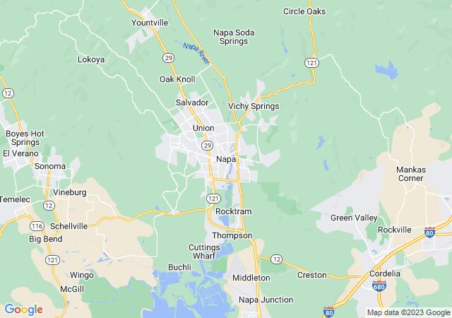 Google Map image for Napa, California