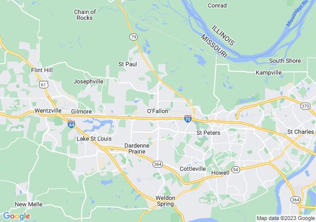 Google Map image for O'Fallon, Missouri