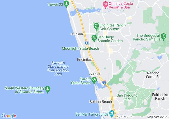 Google Map image for Park Encinitas Trailer Park, California