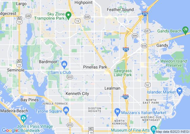 Google Map image for Pinellas Park, Florida