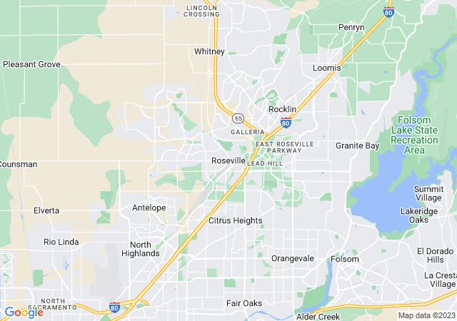 Google Map image for Roseville, California