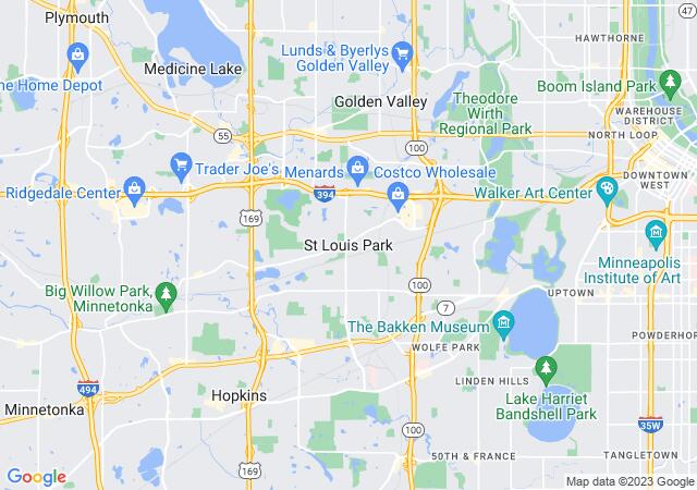 Google Map image for Saint Louis Park, Minnesota