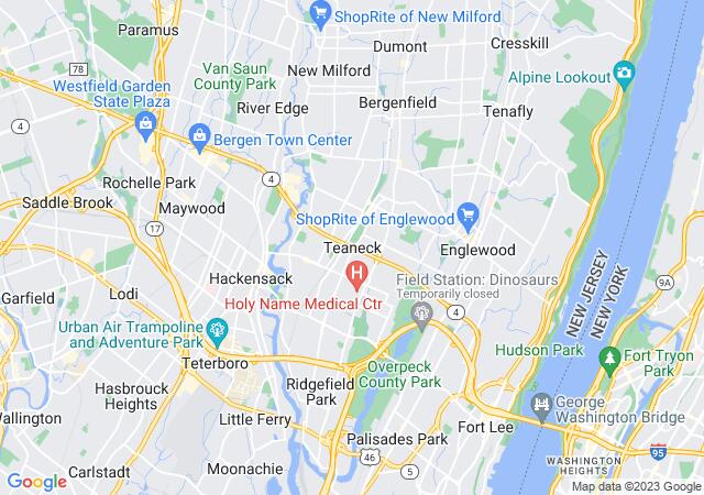 Google Map image for Teaneck, New Jersey