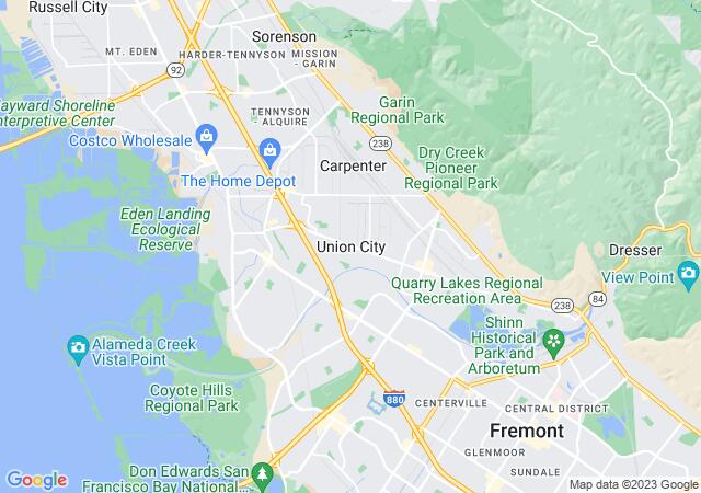 Google Map image for Union City, California