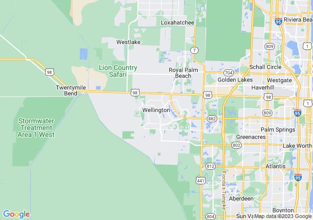 Google Map image for Wellington, Florida