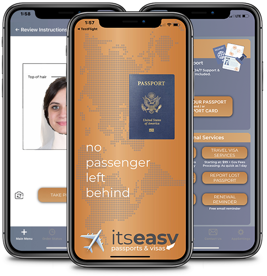 ItsEasy Passport Renewal & Photo App screenshots