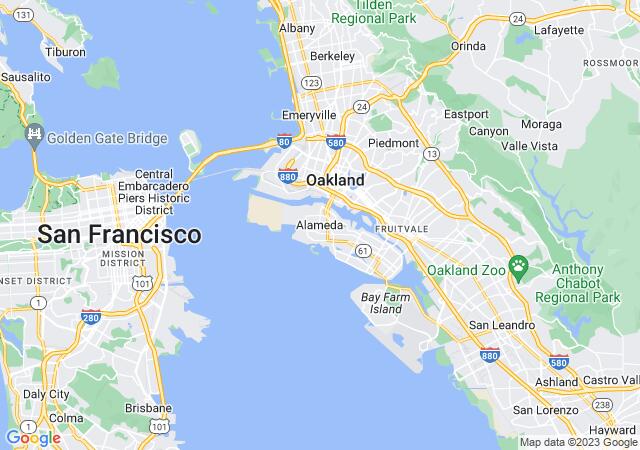 Google Map image for Alameda, California