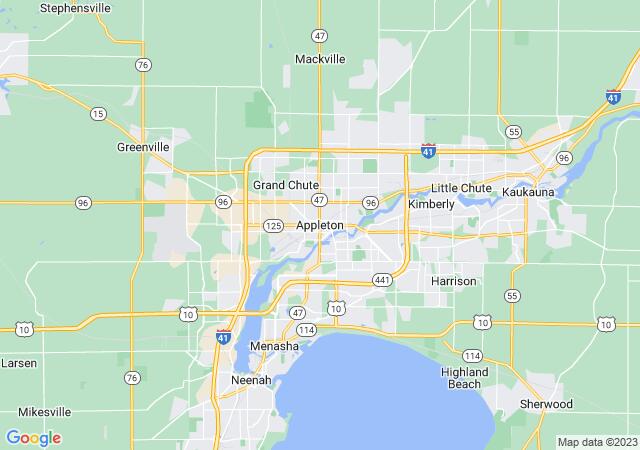 Google Map image for Appleton, Wisconsin