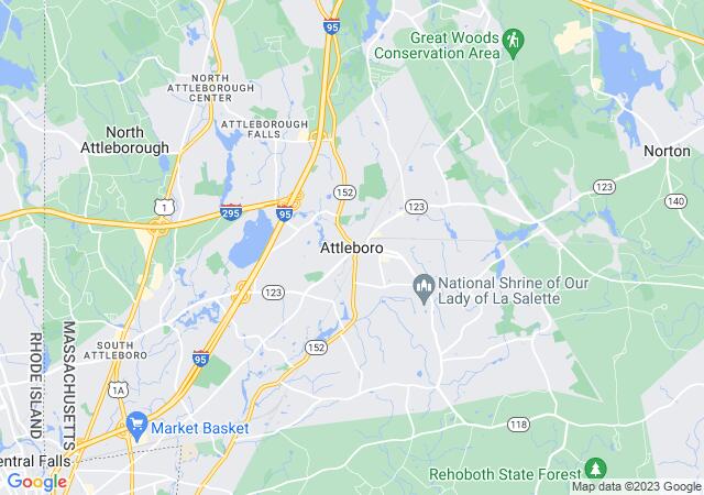 Google Map image for Attleboro, Massachusetts