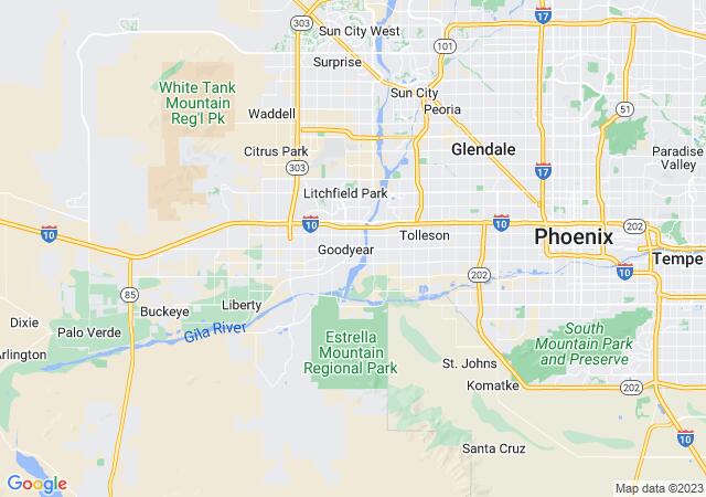 Google Map image for Avondale, Arizona