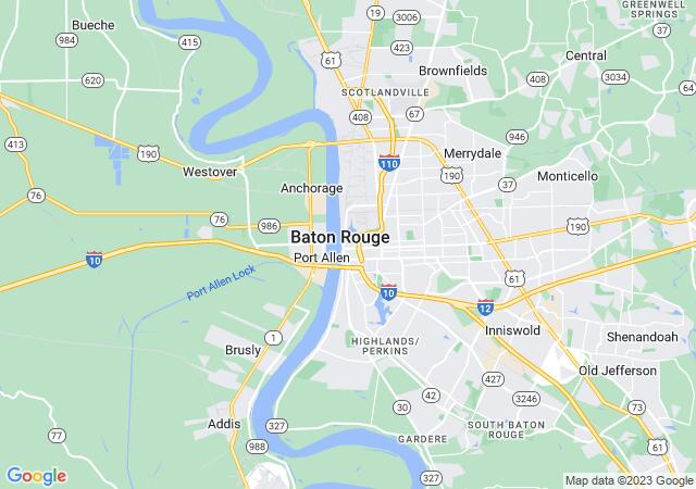Google Map image for Baton Rouge, Louisiana