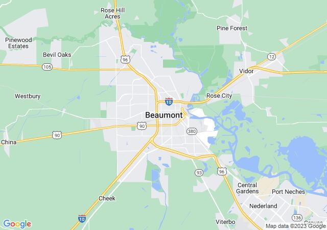 Google Map image for Beaumont, Texas
