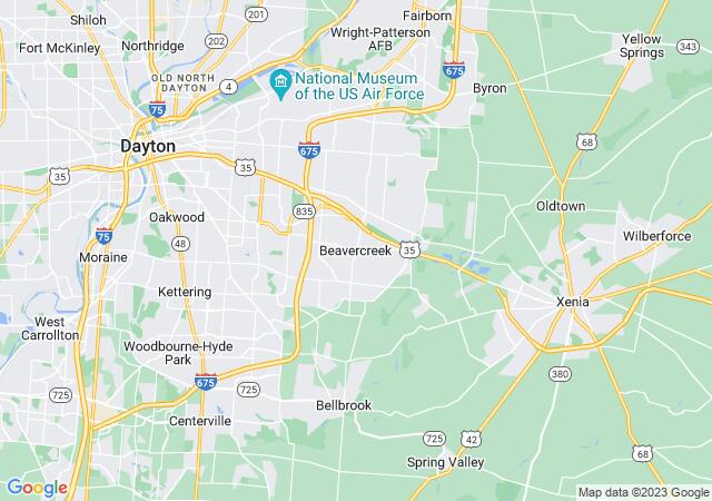 Google Map image for Beavercreek, Ohio