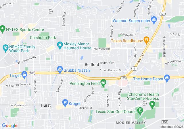 Google Map image for Bedford, Texas