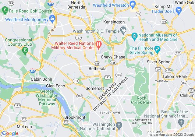 Google Map image for Bethesda, Maryland