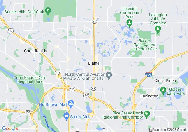 Google Map image for Blaine, Minnesota