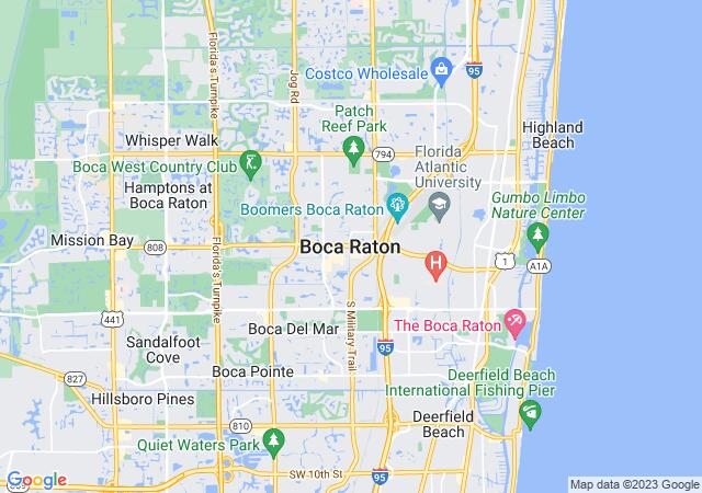 Google Map image for Boca Raton, Florida