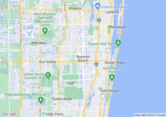 Google Map image for Boynton Beach, Florida