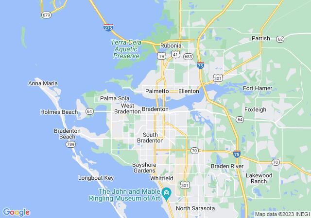 Google Map image for Bradenton, Florida