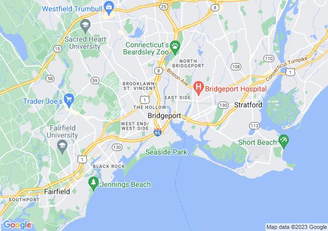Google Map image for Bridgeport, Connecticut