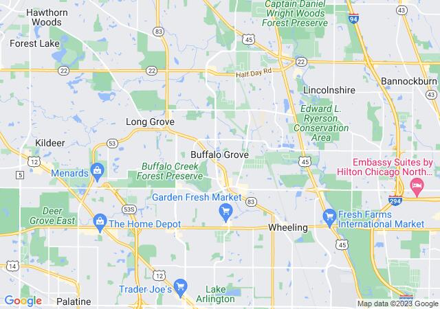 Google Map image for Buffalo Grove, Illinois