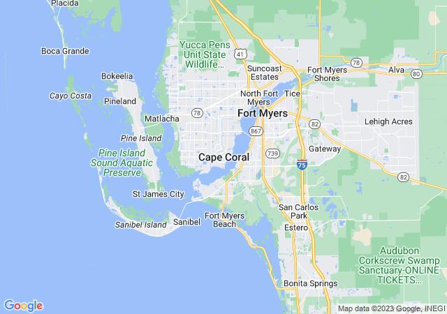 Google Map image for Cape Coral, Florida