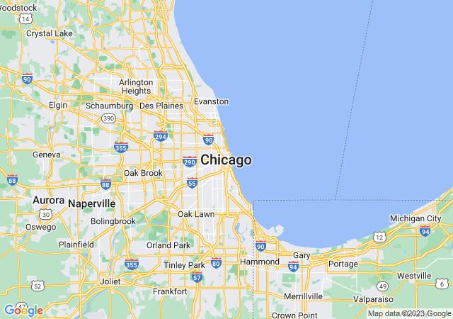 Google Map image for Chicago, Illinois