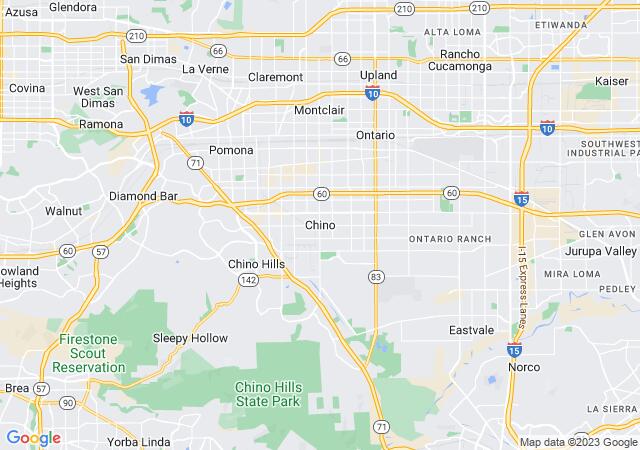 Google Map image for Chino, California
