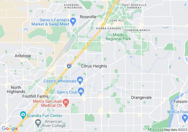 Google Map image for Citrus Heights, California