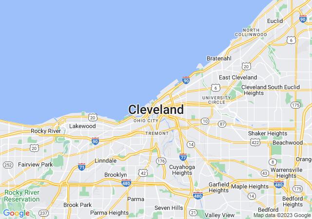 Google Map image for Cleveland, Ohio