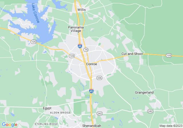 Google Map image for Conroe, Texas