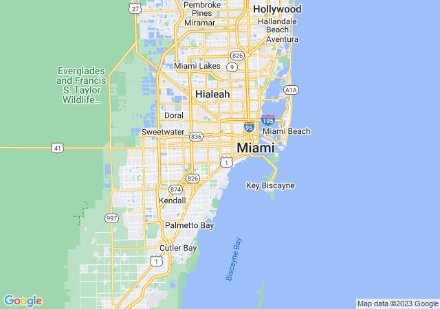 Google Map image for Coral Gables, Florida