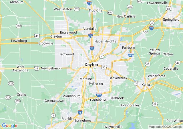 Google Map image for Dayton, Ohio